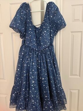 Chelsea Reece Princess Puff Dress Starlight Celestial Blue 20/22